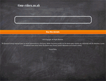 Tablet Screenshot of dev.time-riders.co.uk